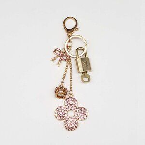 Authentic Louis Vuitton Lock & Key with unbranded Bagcharm, Keycharm 012826
